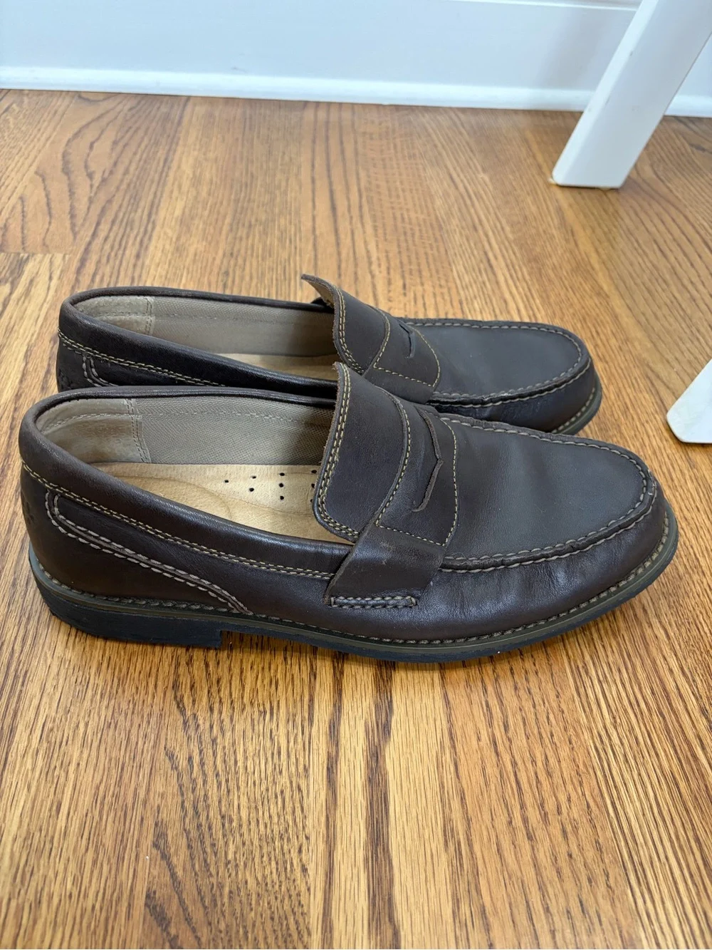 Sperry Topsider Essex Dark Brown Leather Penny Loafers (9.5)